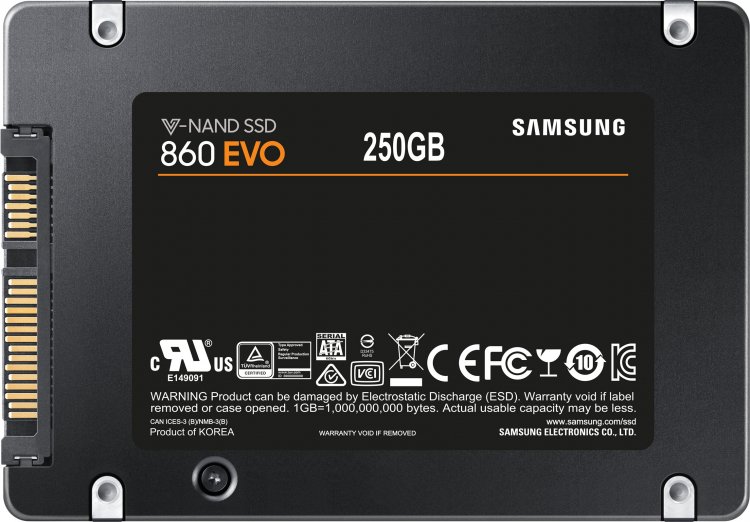 SSD 250GB Samsung 860EVO 2.5 - SATA3 - Фото 3